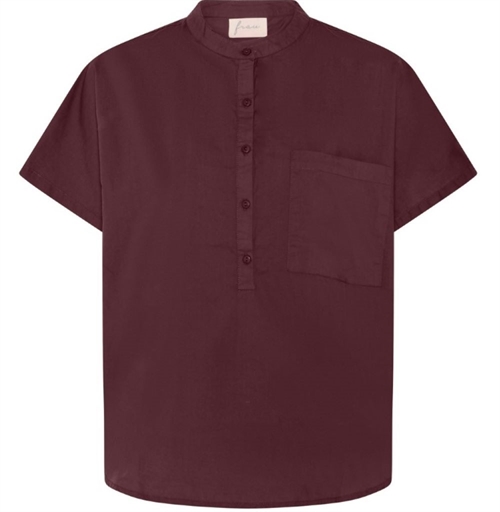 FRAU COLOMBO SS TOP RED MAHOGANY